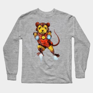 IRON MOUSE distressed Long Sleeve T-Shirt